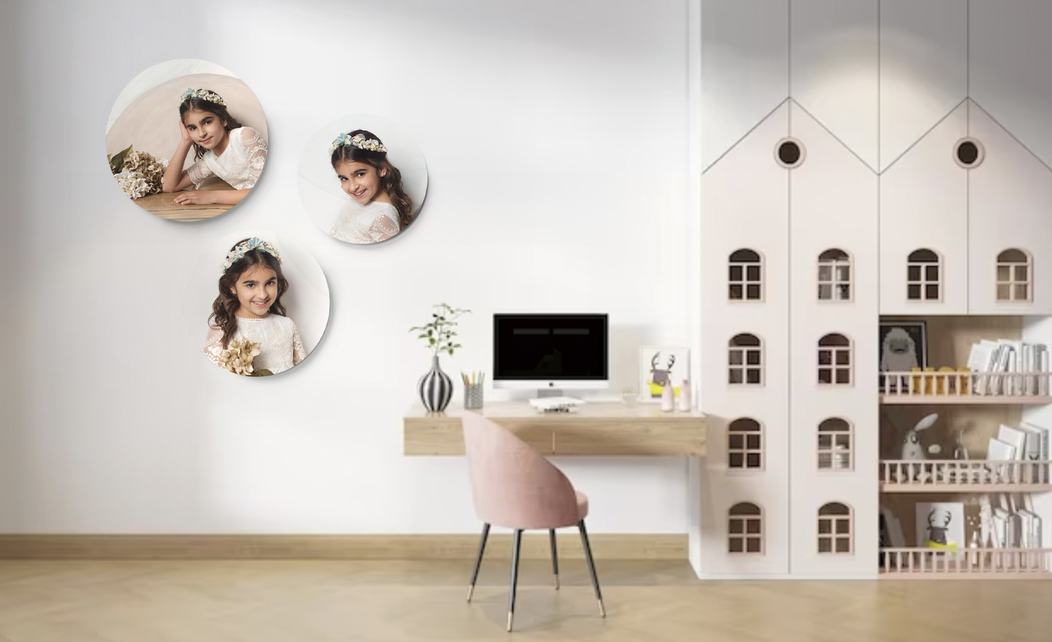 Burbujas-decoración-pared-Nubes-de-Papel