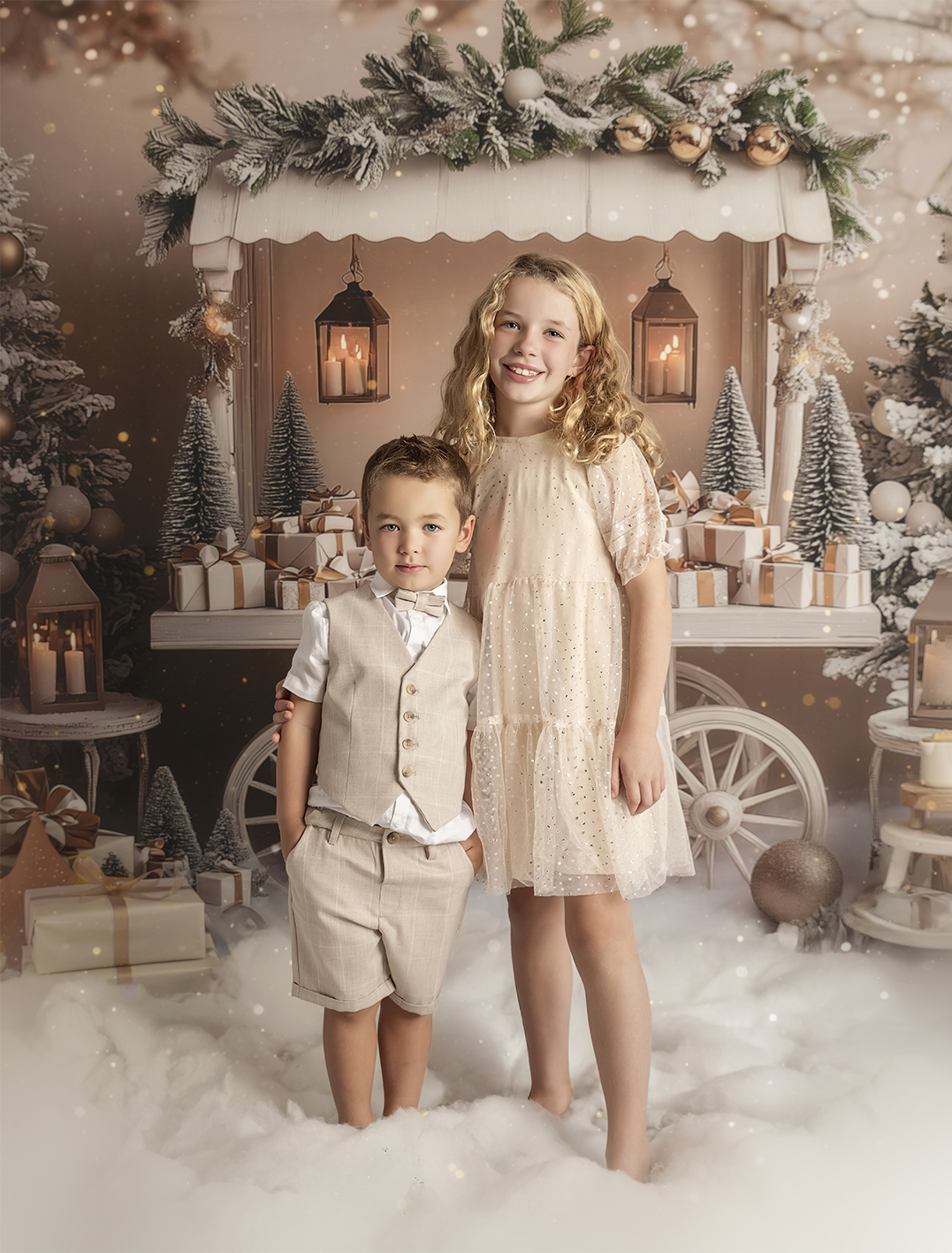 Fotos de navidad para niños Fotos de Navidad Nubes de Papel