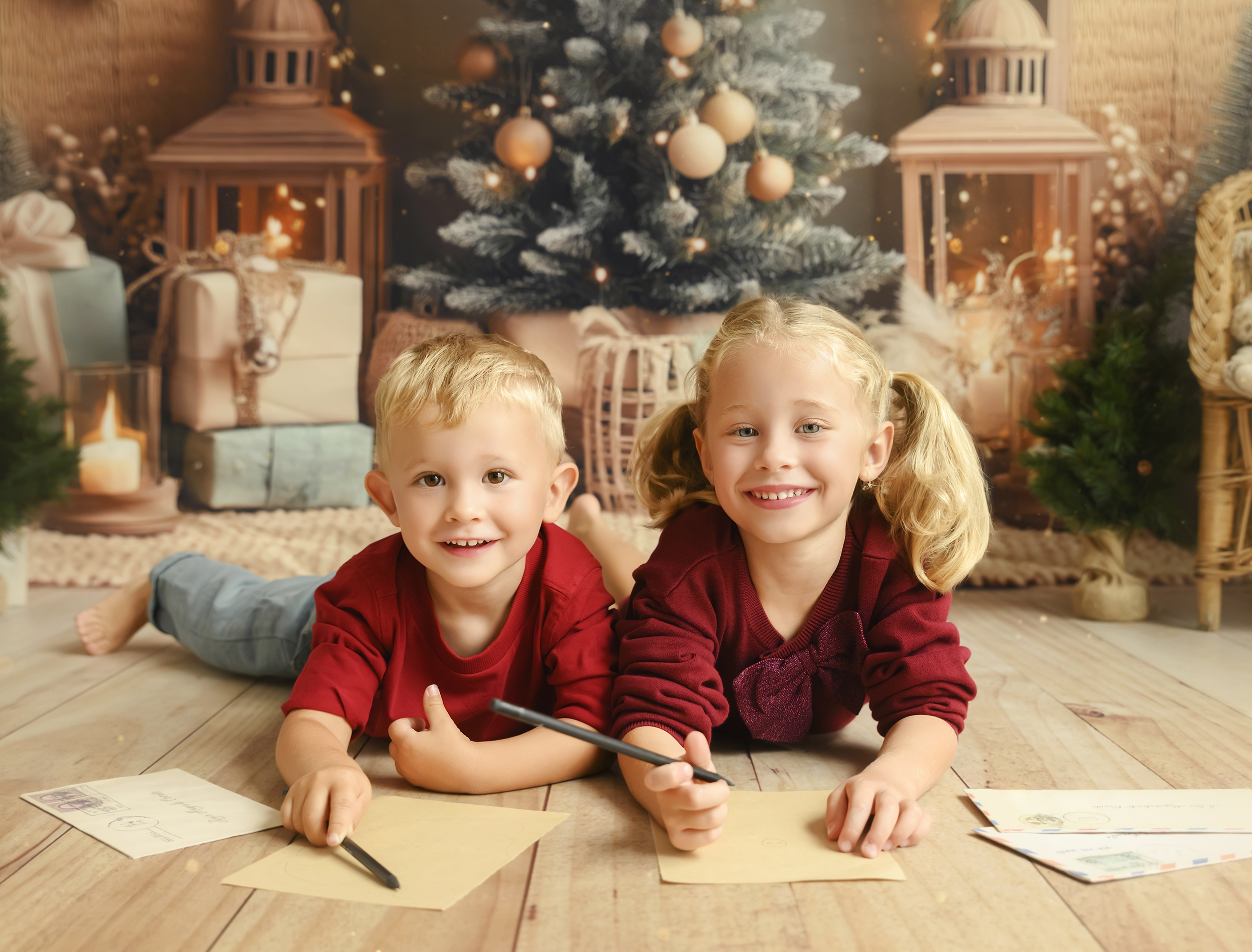Sesión de fotos de Navidad para niños
