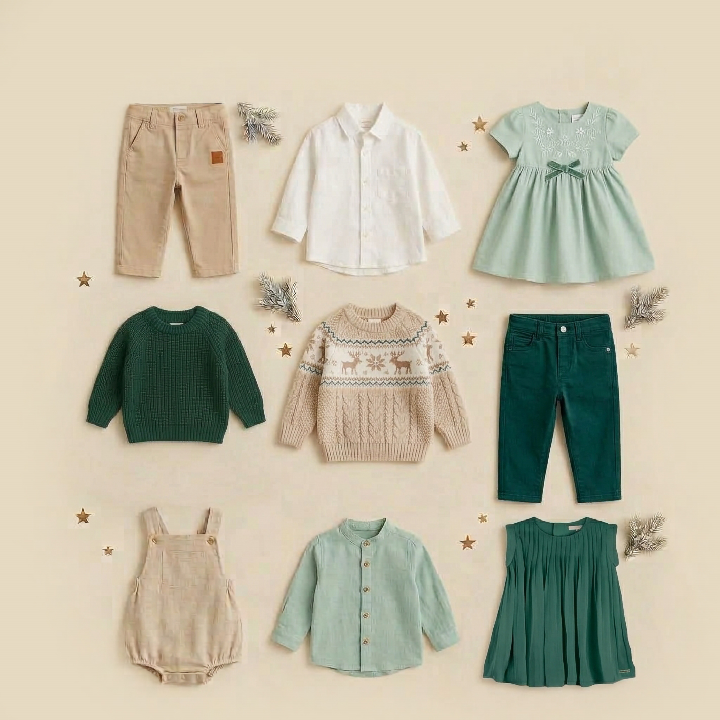 Vestuario Nubes de Papel Navidad Mint Vestuario sesiones de navidad<br />